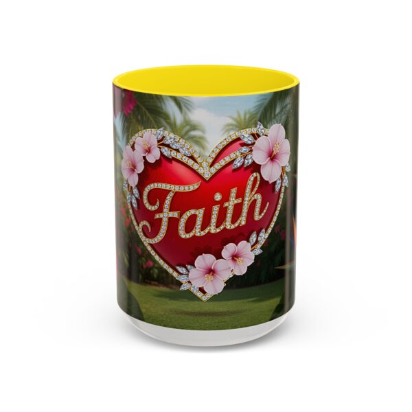 Our "Faith" 'Solid Red Heart' inspirational Design Accent Coffee Mug, Perfect for Wedding Gifts, Love & Faith Decor, Philippians 4:8 - Image 61