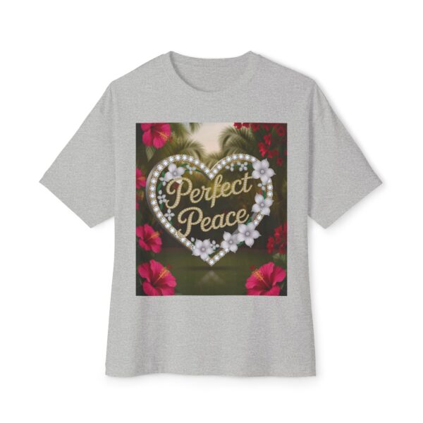Our "PERFECT PEACE" Biblical 'Garden' Unisex Tee Inspirational Christian Tshirt for Men and Women, Oversized Shirt, Boxy Top Tee Shirt - Image 29