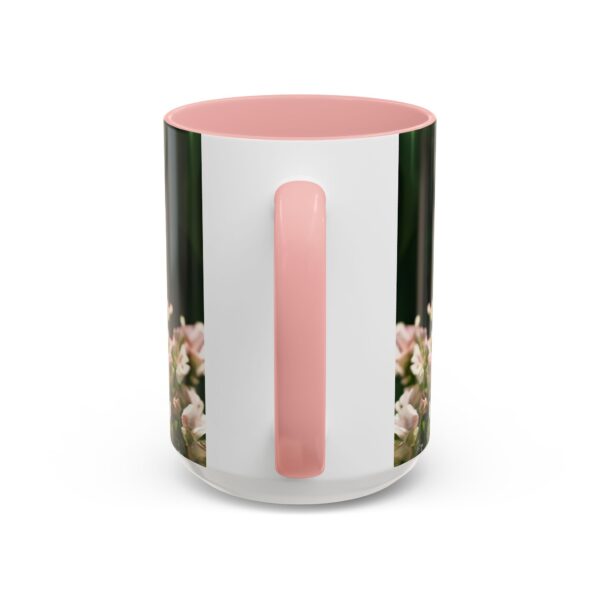 Our "Amen" Inspirational 'Elaborate Red Flowers Heart' design Accent Coffee Mug, Perfect for Wedding Gifts, Love & Faith Decor, Philippians 4:8 - Image 28