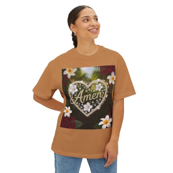 Our "AMEN" Biblical 'Diamond Ring Heart' Unisex Tee, Inspirational, Christian Tshirt, Oversized Shirt, Boxy Top! - Image 19