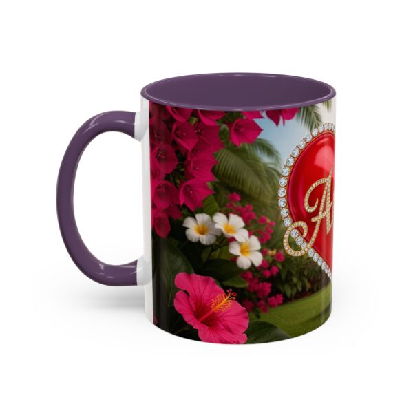 Our "Amen" Inspirational 'Solid Red Heart' Design Accent Coffee Mug, Perfect for Wedding Gifts, Love & Faith Decor, Philippians 4:8 - Image 47