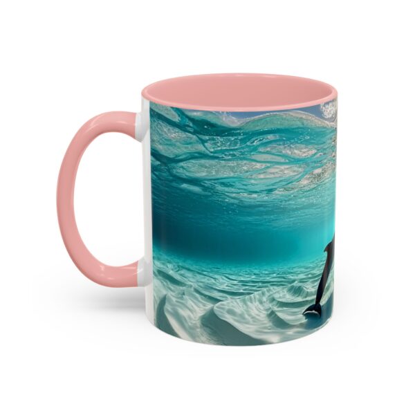 Our "Dolphins at Rest" design Accent Coffee Mug, Perfect for Wedding Gifts, Inspirational Decor, Beauty of God's Creation, Tea Cup, Ceramic - Image 11