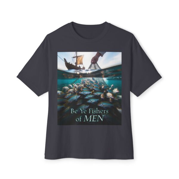 Biblical Unisex Tee, "Fishers of Men" Israel, Sea of Galilee, Inspirational, Christian Tshirt, Religious Oversized Shirt, Boxy Top - Image 25