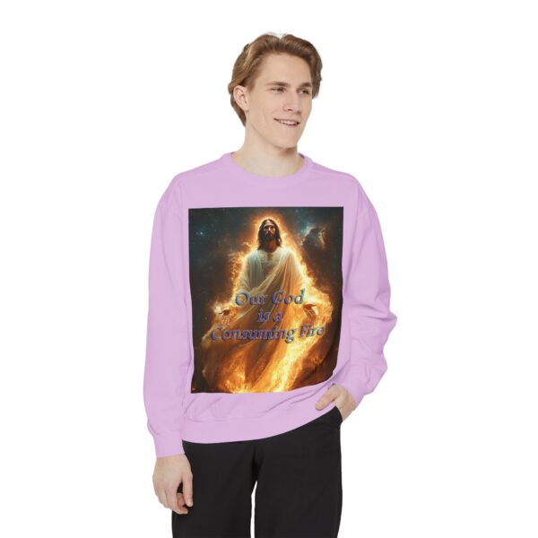 Sweatshirt Unisex Inspirational-Our Majestic "Our God is a Consuming Fire" Design - Faith Apparel, Unisex Top, Religious Gift, Comfort Wear, Church Event Style - Image 42