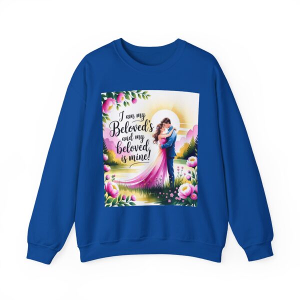 Crewneck Lightweight Sweatshirt with our "I am my Beloved's" Vintage Inspired Sweatshirt, Couple's Gift, Weddings, Anniversaries, Biblical, Song of Solomon - Image 37