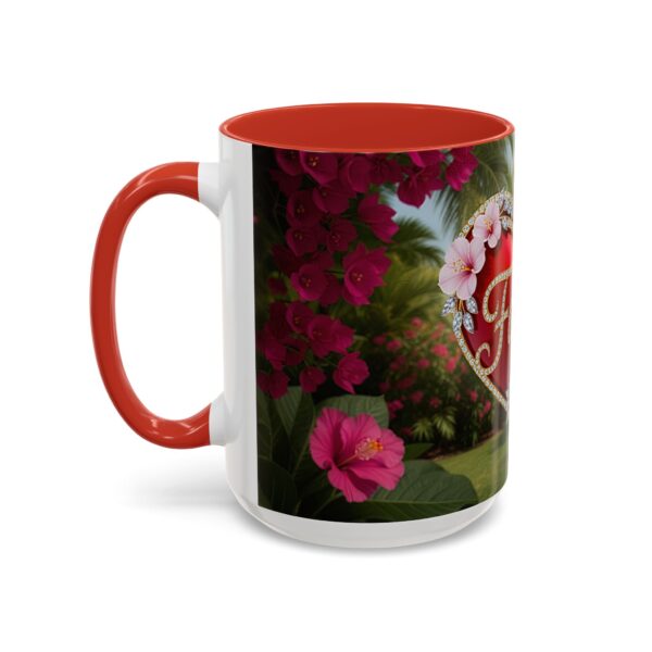 Our "Faith" 'Solid Red Heart' inspirational Design Accent Coffee Mug, Perfect for Wedding Gifts, Love & Faith Decor, Philippians 4:8 - Image 31