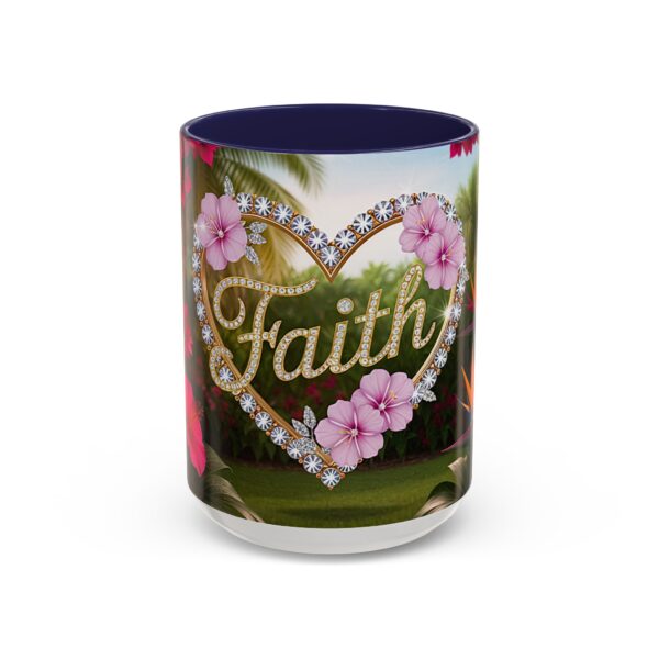 Our "Faith" 'Diamond Ring Heart' Inspirational design Accent Coffee Mug, Perfect for Wedding Gifts, Love & Faith Decor, Philippians 4:8 - Image 21