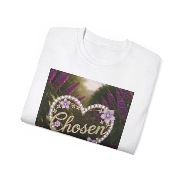 Our "Chosen" Inspirational 'Diamond Ring Heart Design Vintage Christian Faith Apparel Unisex Cotton T-Shirt Thoughtful Quote Philippians 4:8 - Image 4