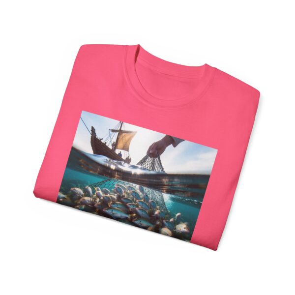 Our "Be ye fishers of MEN" Inspirational Christian Unisex Cotton T-Shirt, Faith Spiritual Apparel, Love Gift - Image 56