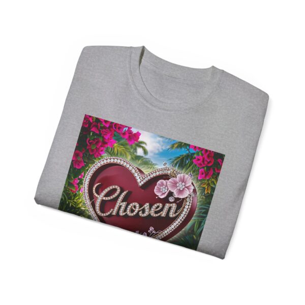 Our "Chosen" Inspirational 'Solid Red Heart' Design Vintage Christian Faith Apparel Unisex Cotton T-Shirt, Thoughtful Quote, Philippians 4:8 - Image 13