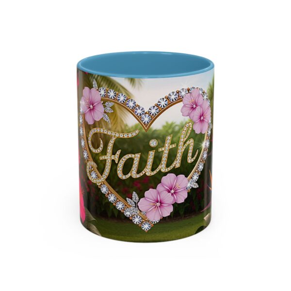 Our "Faith" 'Diamond Ring Heart' Inspirational design Accent Coffee Mug, Perfect for Wedding Gifts, Love & Faith Decor, Philippians 4:8 - Image 33
