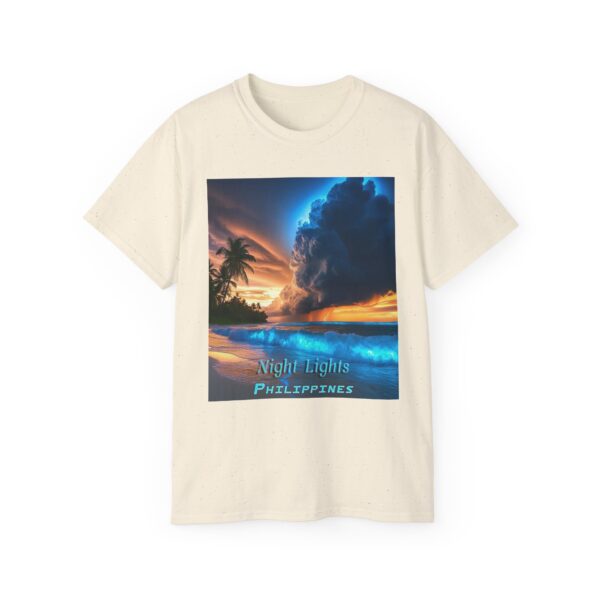 Our "Night Lights - Philippines" Inspirational Design Vintage Christian Faith Apparel Unisex Cotton T-Shirt God is Light Philippians 4:8 - Image 21
