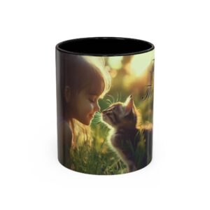 Our 'Kitten Kisses' "Think on these things" Inspirational Coffee Mug Perfect for Christian Gift Birthday Coffee & Cat Lover Philippians 4:8