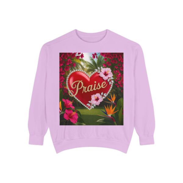 Sweatshirt Unisex Inspirational-Our "Praise" 'Solid Red Heart' design! Christian Virtues Uplifting Faith-Based Apparel Gospel Comfort - Image 53