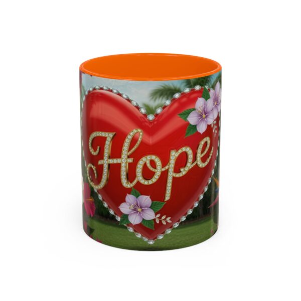 Our "Hope" 'Solid Red Heart' Inspirational design! Accent Coffee Mug, Perfect for Wedding Gifts, Love Confessions, Inspirational Floral Decor Philippians 4:8 - Image 41