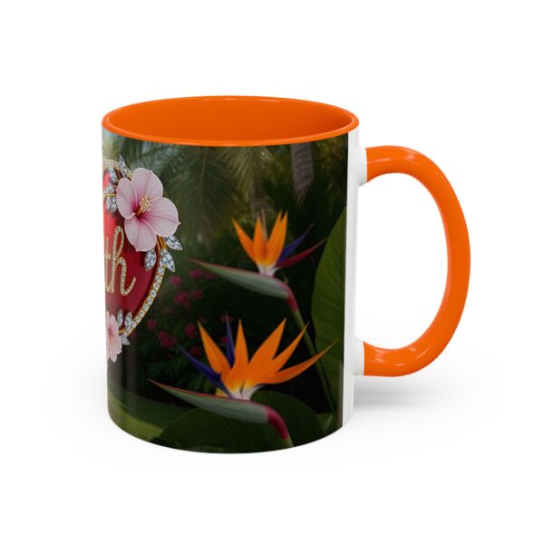 Our "Faith" 'Solid Red Heart' inspirational Design Accent Coffee Mug, Perfect for Wedding Gifts, Love & Faith Decor, Philippians 4:8 - Image 42