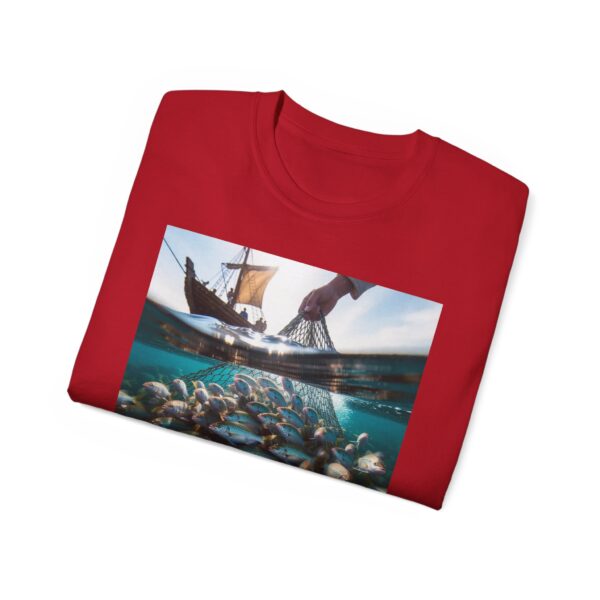 Our "Be ye fishers of MEN" Inspirational Christian Unisex Cotton T-Shirt, Faith Spiritual Apparel, Love Gift - Image 60