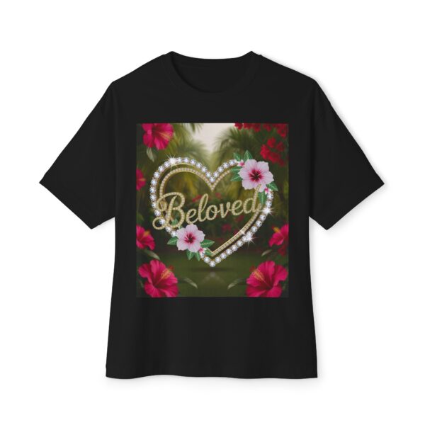 Our "BELOVED" Biblical 'Garden' Unisex Tee Inspirational Christian Tshirt for Men and Women, Oversized Shirt, Boxy Top Tee Shirt - Image 9