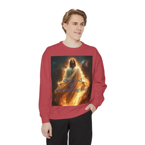 Sweatshirt Unisex Inspirational-Our Majestic "Our God is a Consuming Fire" Design - Faith Apparel, Unisex Top, Religious Gift, Comfort Wear, Church Event Style - Image 46