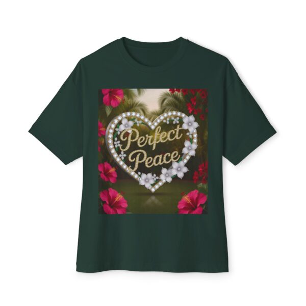 Our "PERFECT PEACE" Biblical 'Garden' Unisex Tee Inspirational Christian Tshirt for Men and Women, Oversized Shirt, Boxy Top Tee Shirt - Image 25
