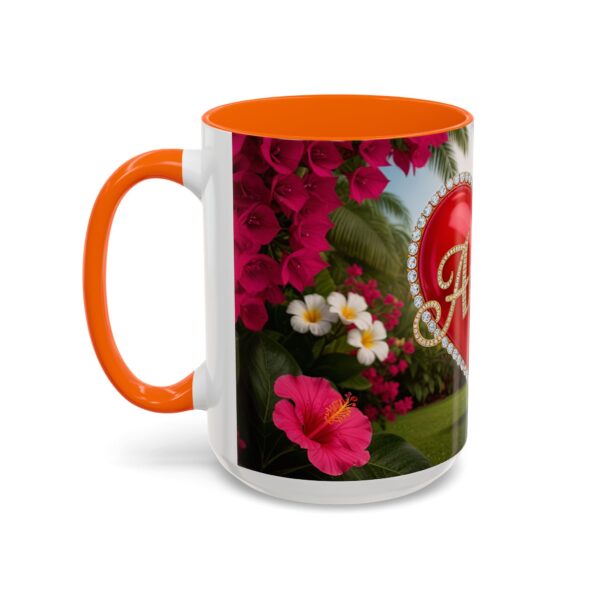 Our "Amen" Inspirational 'Solid Red Heart' Design Accent Coffee Mug, Perfect for Wedding Gifts, Love & Faith Decor, Philippians 4:8 - Image 55