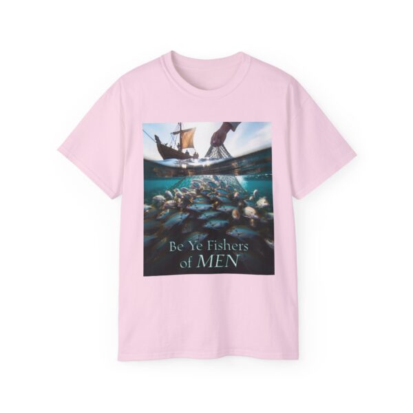 Our "Be ye fishers of MEN" Inspirational Christian Unisex Cotton T-Shirt, Faith Spiritual Apparel, Love Gift - Image 49
