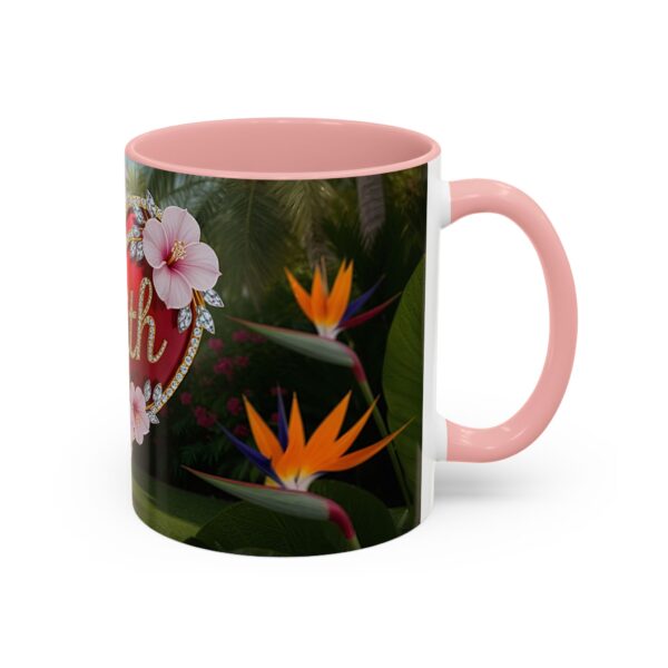 Our "Faith" 'Solid Red Heart' inspirational Design Accent Coffee Mug, Perfect for Wedding Gifts, Love & Faith Decor, Philippians 4:8 - Image 10