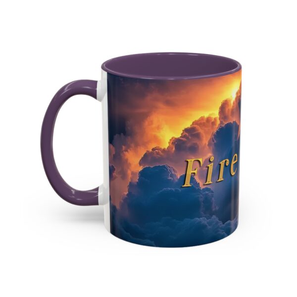 Our 'Storm Light' "Fire Inside" design Accent Coffee Mug, Perfect for Wedding Gifts, Inspirational Beauty of God's Creation, Tea Cup Ceramic - Image 47