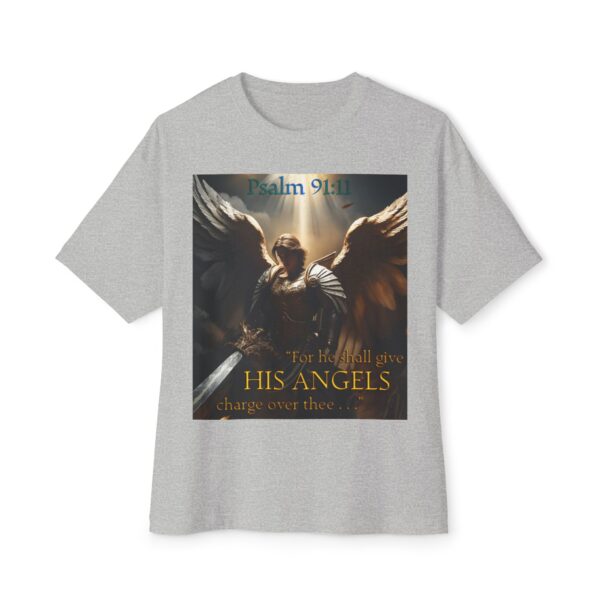 Angelic Guardian Biblical Unisex Tee, Inspirational, Christian Tshirt, Oversized Shirt, Boxy Top - Image 29