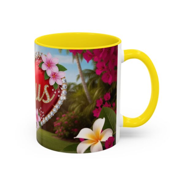 Our "Jesus" Garden solid red heart design Accent Coffee Mug, Perfect for Wedding Gifts, Love Confessions, Inspirational Floral Decor - Image 50