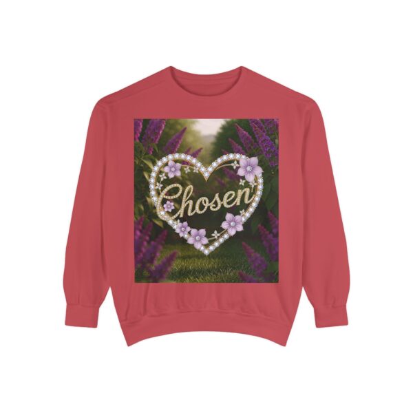 Sweatshirt Unisex Inspirational "Chosen" 'Diamond Ring Heart' Christian Apparel, Faith-Based Comfort, Jumper, Gift for Believers - Image 61
