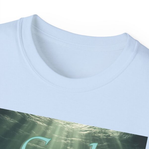 Our "God WILL Provide" design with a Fish with a Coin in its mouth Inspirational Christian Unisex Cotton T-Shirt, Faith Spiritual Apparel - Image 3