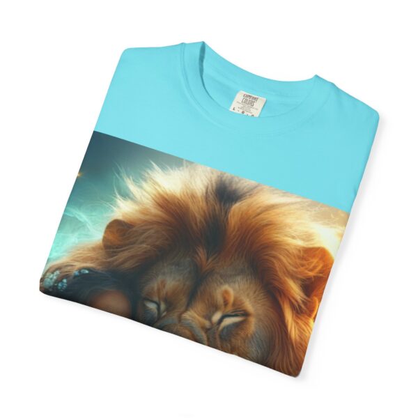 Garment-Dyed Unisex T-Shirt, "Lucy and Lion" Graphic Design Tee, Summer Casual Wear, Relaxed Style - Image 31
