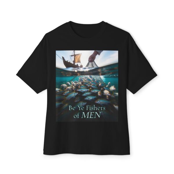 Biblical Unisex Tee, "Fishers of Men" Israel, Sea of Galilee, Inspirational, Christian Tshirt, Religious Oversized Shirt, Boxy Top - Image 13