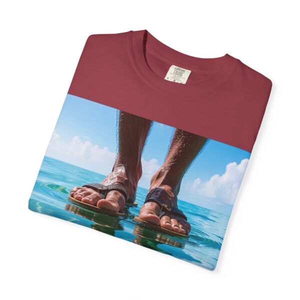 Garment-Dyed Unisex T-Shirt, Walk on Water "Trust" Graphic Design Tee, Summer Casual Wear, Beach Day Outfit, Ocean Lover Gift, Relaxed Style - Image 59