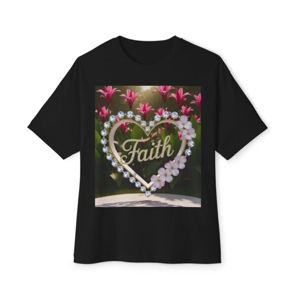 Our "Faith" Biblical 'Garden' Unisex Tee, Inspirational, Christian Tshirt, Oversized Shirt, Boxy Top! - Image 9