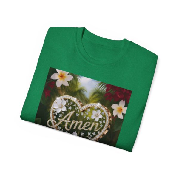 Our "Amen" Inspirational 'Diamond Ring Heart' Design Vintage Christian Faith Apparel Unisex Cotton T-Shirt Thoughtful Quote, Philippians 4:8 - Image 37