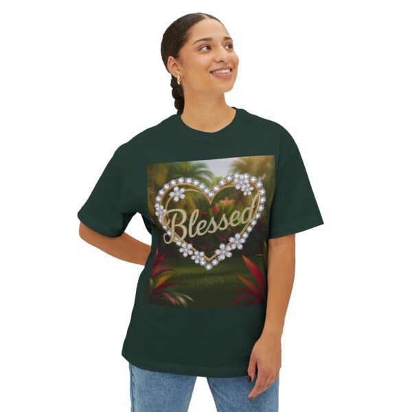 Our "Blessed" Biblical 'Garden' Unisex Tee Inspirational Christian Tshirt for Men and Women, Oversized Shirt, Boxy Top, Unisex Tee Shirt - Image 27