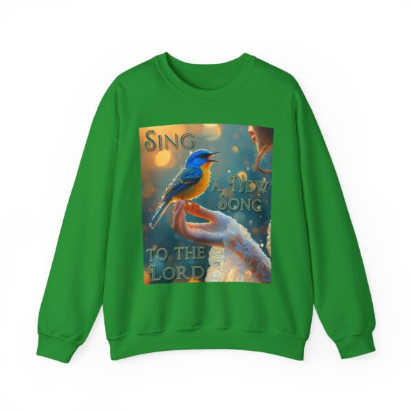 Crewneck Lightweight Sweatshirt with our 'Song Bird' "Sing a New Song" design-Vintage Christian Inspirational Faith Apparel Gospel Sweatshirt Unisex - Image 11