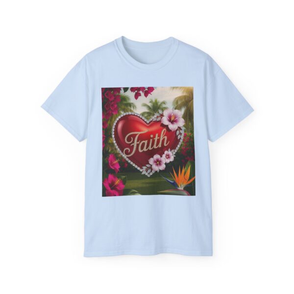 Our "Faith" Inspirational 'Solid Red Heart' Design Vintage Christian Faith Apparel Unisex Cotton T-Shirt, Thoughtful Quote, Philippians 4:8 - Image 34