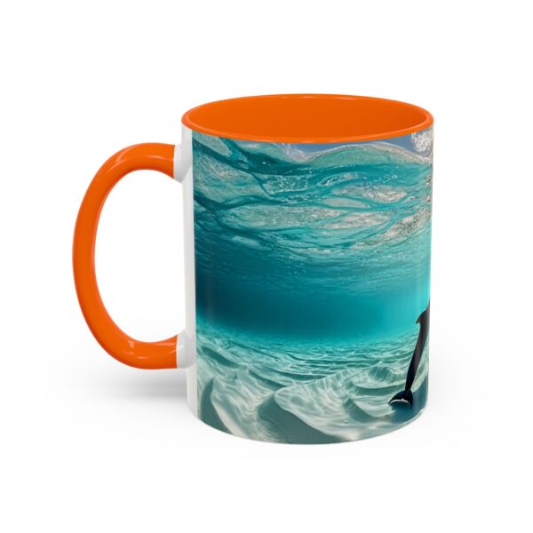 Our "Dolphins at Rest" design Accent Coffee Mug, Perfect for Wedding Gifts, Inspirational Decor, Beauty of God's Creation, Tea Cup, Ceramic - Image 43