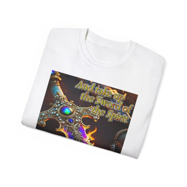 Our "Sword of the Spirit" Inspirational Bible Verse Design Unisex Cotton T-Shirt Philippians 4:8 Faith Apparel Spiritual Warfare gift - Image 8