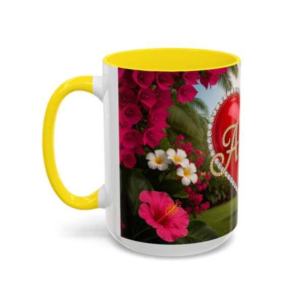 Our "Amen" Inspirational 'Solid Red Heart' Design Accent Coffee Mug, Perfect for Wedding Gifts, Love & Faith Decor, Philippians 4:8 - Image 63
