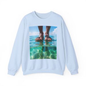 Crewneck Sweatshirt with our "Trust" 'Walk on water' Inspirational Design. Vintage Christian Apparel, Gospel Sweatshirt, Faith Fashion Sweatshirt, Unisex Heavy