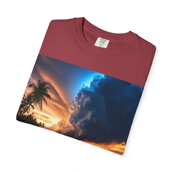 Garment-Dyed Unisex T-Shirt, with our "Night Lights - Philippines" design! Summer Casual Wear, Relaxed Style Inspirational Tropical Beach - Image 61