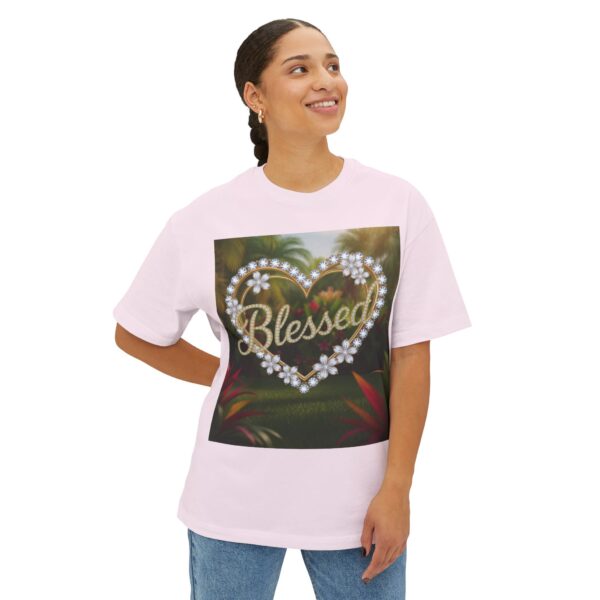 Our "Blessed" Biblical 'Garden' Unisex Tee Inspirational Christian Tshirt for Men and Women, Oversized Shirt, Boxy Top, Unisex Tee Shirt - Image 7