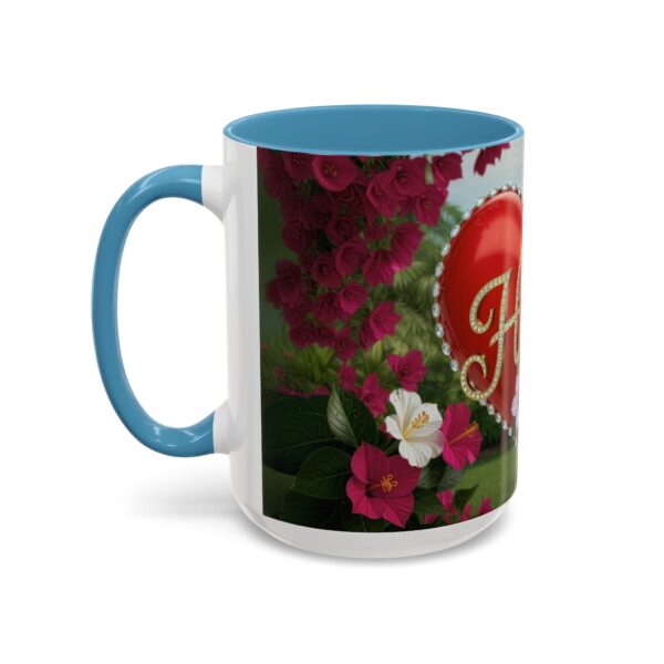 Our "Hope" 'Solid Red Heart' Inspirational design! Accent Coffee Mug, Perfect for Wedding Gifts, Love Confessions, Inspirational Floral Decor Philippians 4:8 - Image 39