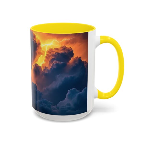 Our "Storm Light" design Accent Coffee Mug, Perfect for Wedding Gifts, Inspirational Decor, Beauty of God's Creation, Tea Cup, Ceramic - Image 62