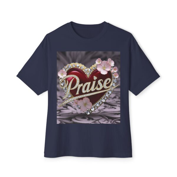 Our "PRAISE" Inspirational Bible Verse Christian Unisex Tee, Religious Oversized Shirt, Boxy Top, Spiritual Tshirt, Gift for Christians - Image 33