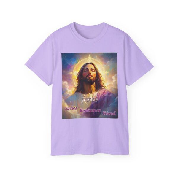 Our "Jesus! Savior Redeemer Friend" Inspirational Christian Unisex Cotton T-Shirt, Faith Spiritual Apparel, Gift for Christians - Image 49